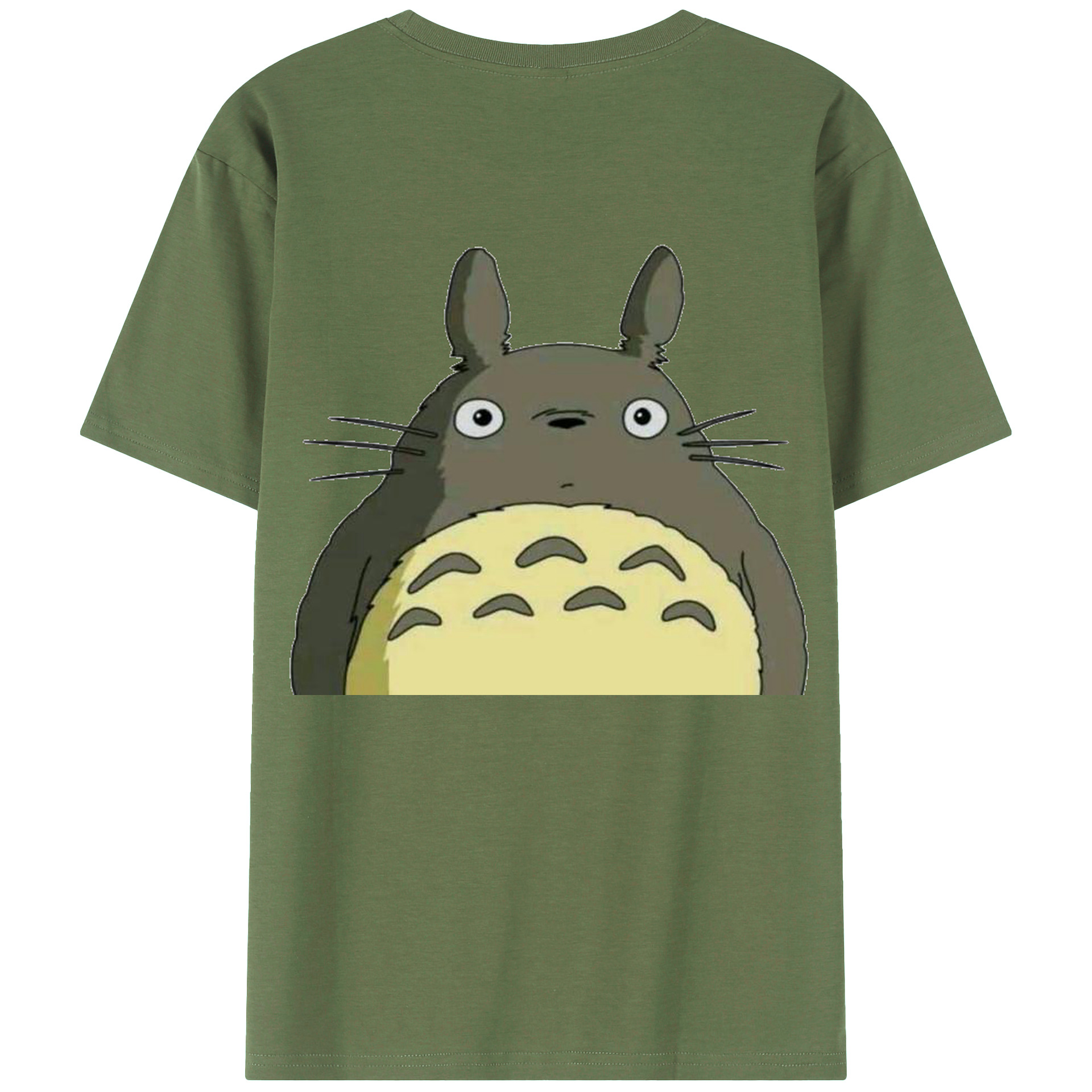 （画像用） となりのトトロ 草壁メイ 草壁サツキ My Neighbor Totoro Satsuki Kusakabe Mei Kusakabe 綿100％ メンズ半袖Tシャツ（バックプリント） 通気性